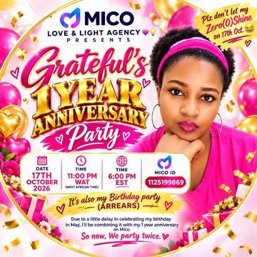 17th Anni❤️Grateful💡✯⃤্᭄ MICO Live profile