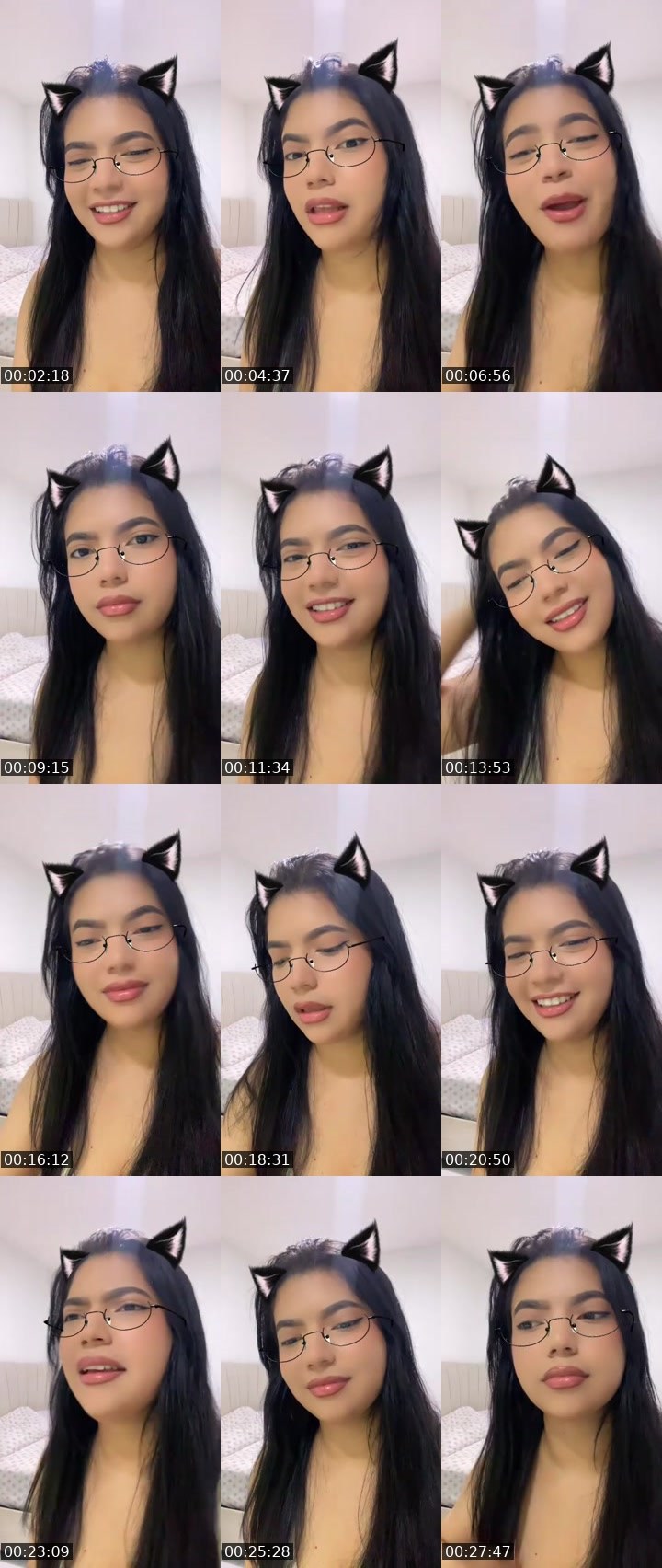 Contact-sheet preview of 👸🏻Hannah🎢ᶠ⁵⁰⁴🪫🔋's MICO Live recording