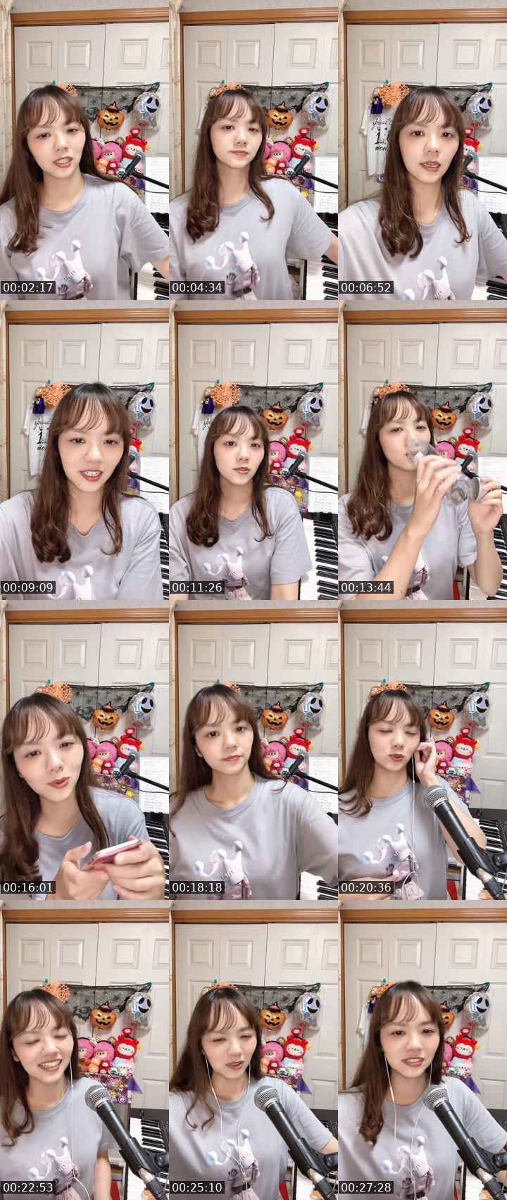 Contact-sheet preview of YURi🧸🎹21:00〜❣️'s MICO Live recording