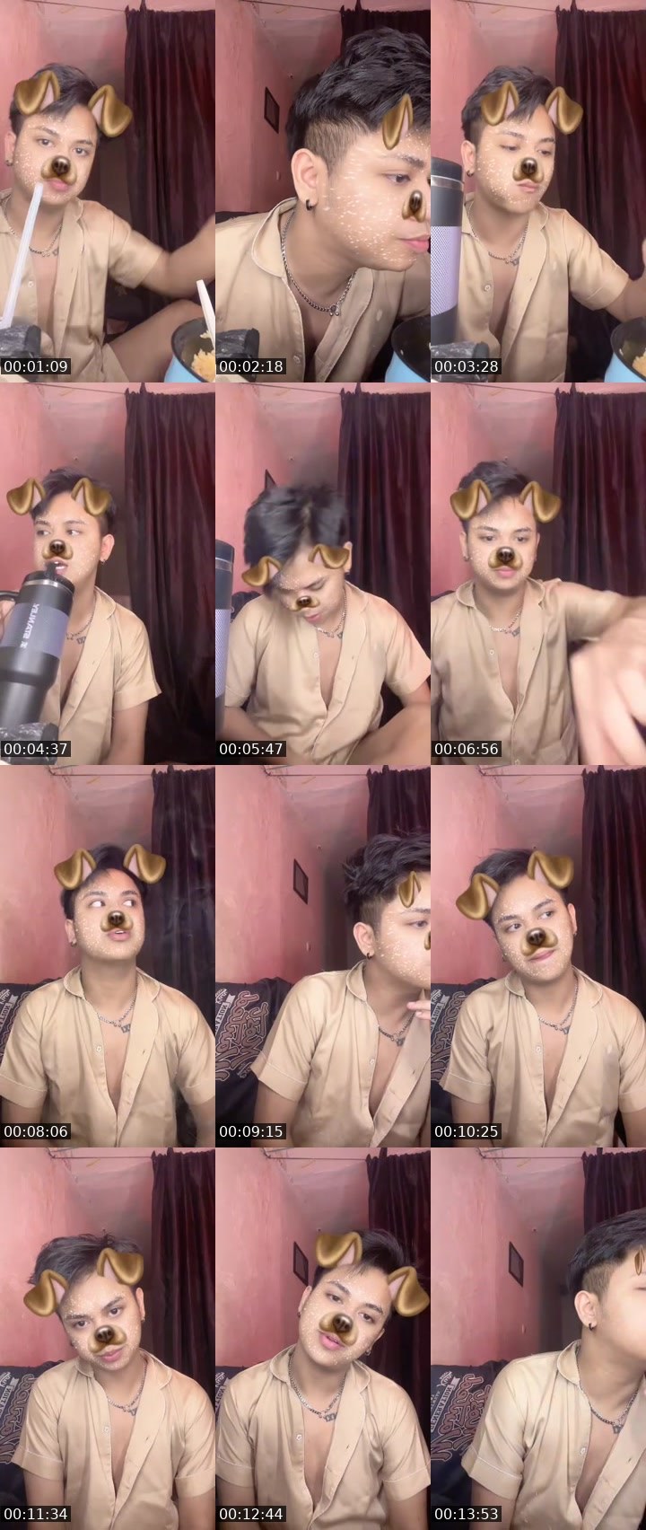 Contact-sheet preview of 🐯ᴄʜᴀɴᴅʜᴏɪᴇᴹᴱᴬᵂ 👁️‍🗨️😈💦's MICO Live recording