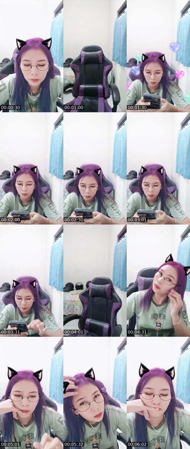 Contact-sheet preview of ᴰᵃʸ💎𝐋 Kecik ˢᵏ 🤏's MICO Live recording