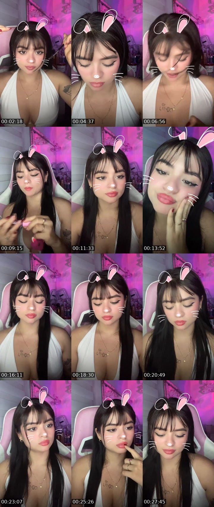 Contact-sheet preview of Boo 💜 ⏰ 👉🏻504's MICO Live recording