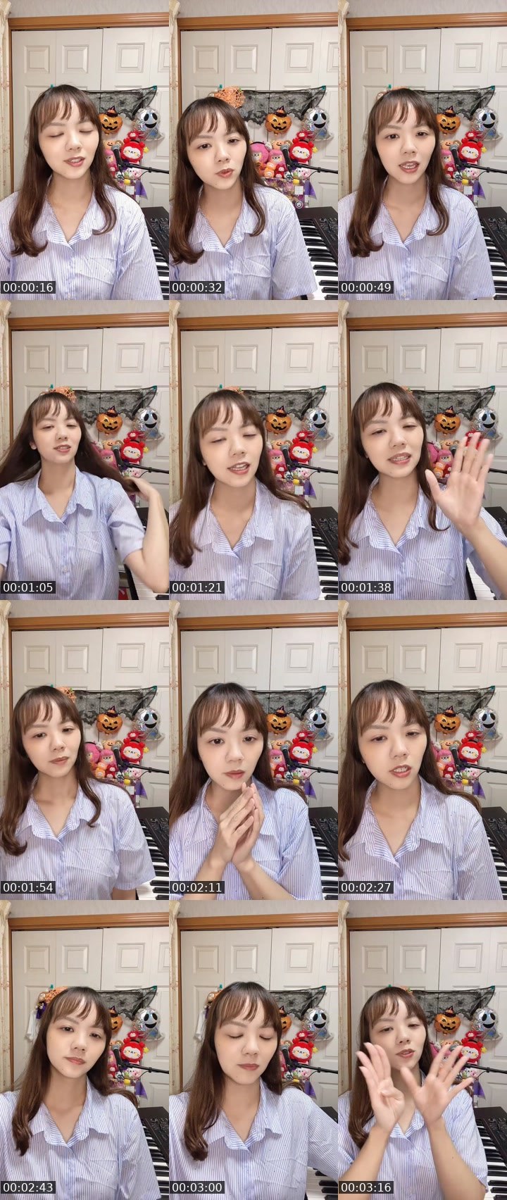 Contact-sheet preview of YURi🧸🎹10/27🎂's MICO Live recording