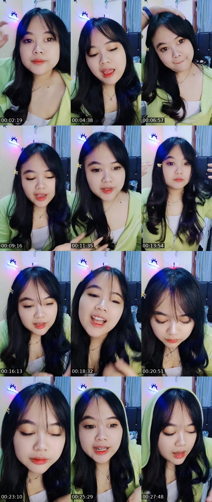 Contact-sheet preview of ᴰᵃʸ💎 LALAPOO 🐻's MICO Live recording