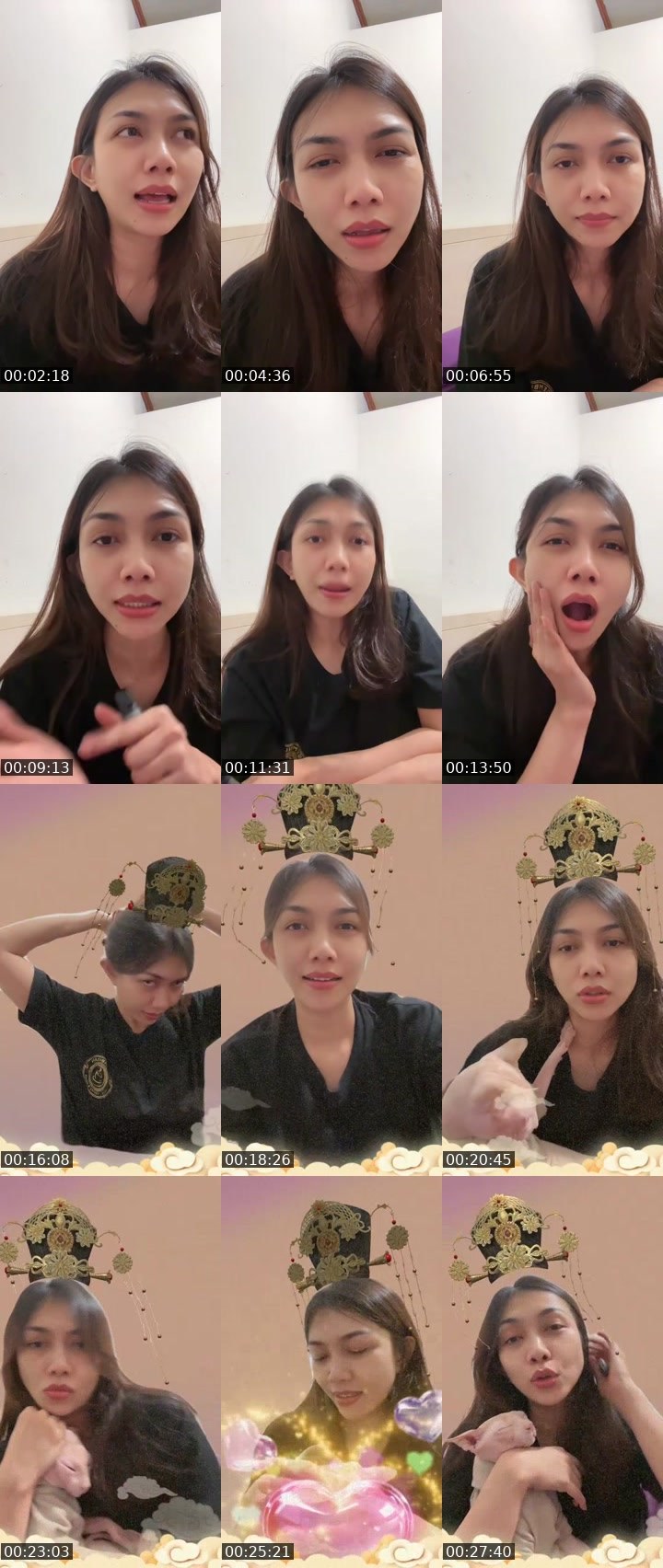 Contact-sheet preview of ᶜʳᵒʷ  Cherry 🍒 ❤️‍🩹's MICO Live recording