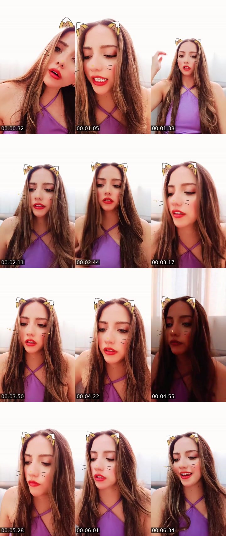 Contact-sheet preview of bella's MICO Live recording