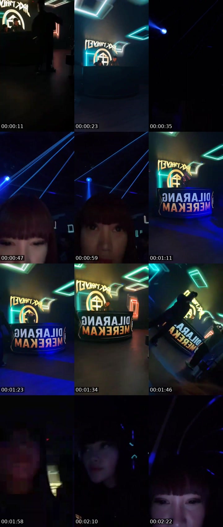 Contact-sheet preview of ☣️ DianaDee 🏹 🐶👶🏻🔖🐶🔖🐶's MICO Live recording