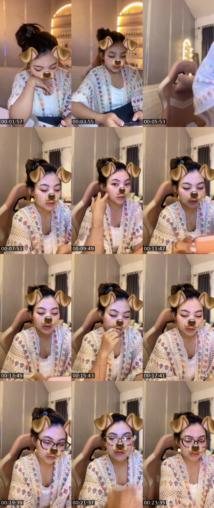Contact-sheet preview of SIJUW 🍑ᴺᵒᶻᵃ's MICO Live recording