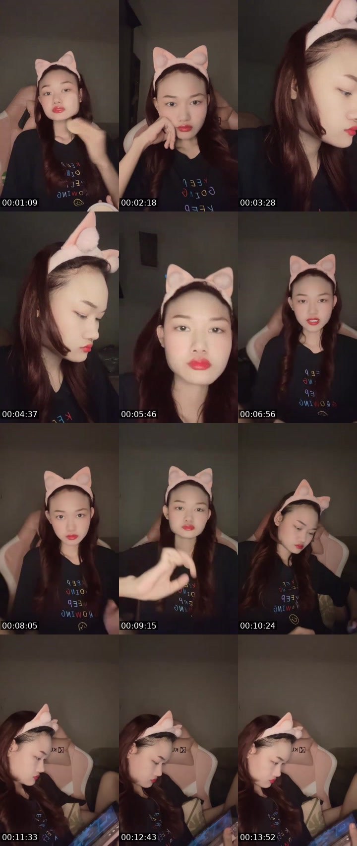 Contact-sheet preview of ᴱᴹ clarissa 👅🫟's MICO Live recording