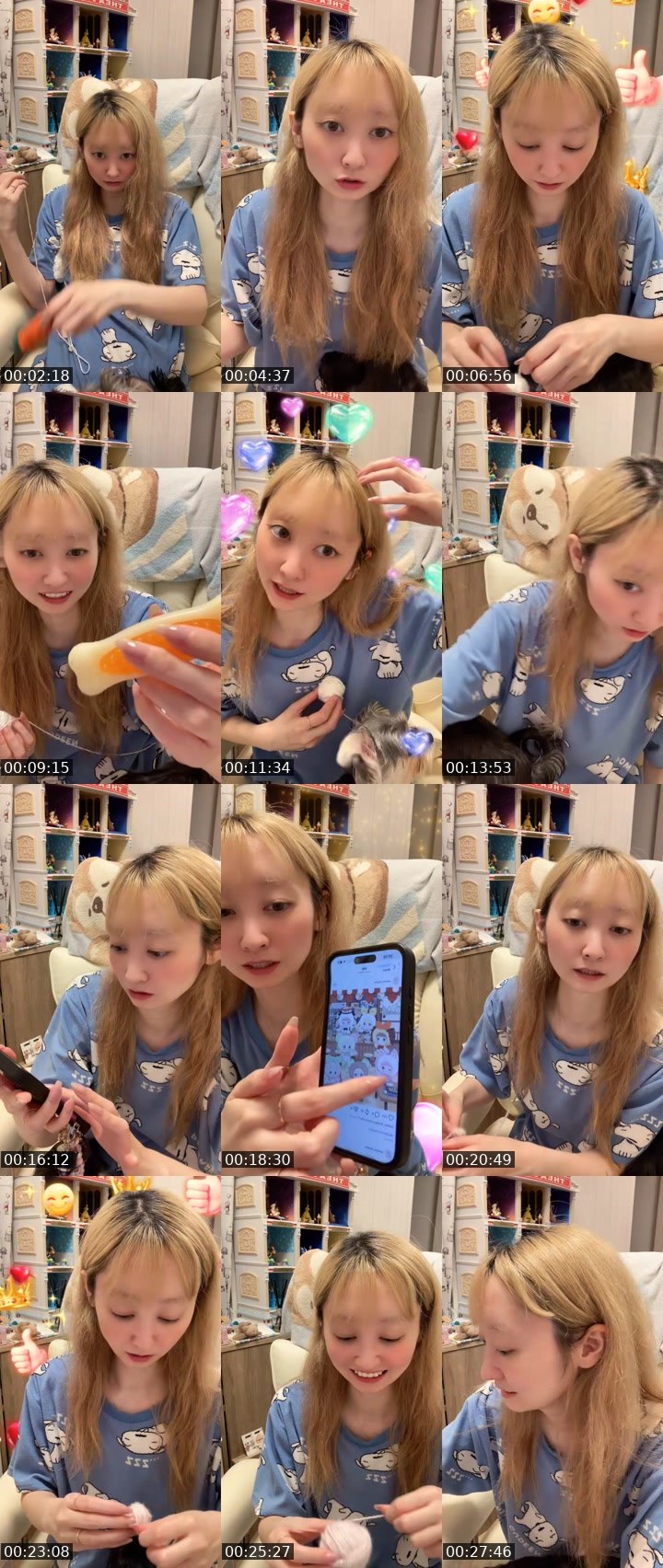 Contact-sheet preview of mim👼🏻🍼(みむ)'s MICO Live recording