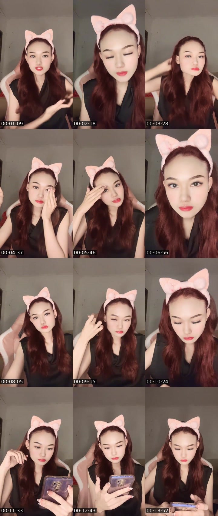 Contact-sheet preview of ᴱᴹ clarissa 👅's MICO Live recording
