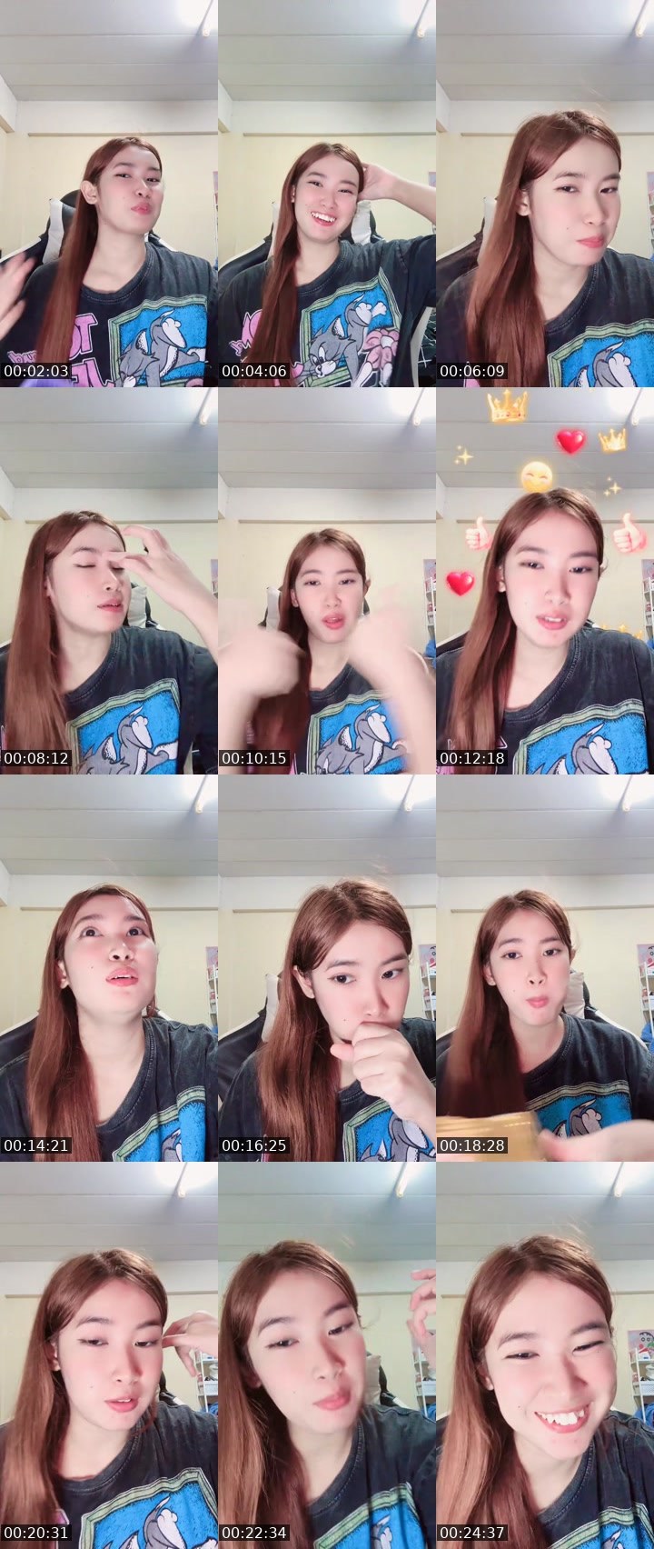 Contact-sheet preview of Sly New vj SOMSom🍭🐣's MICO Live recording