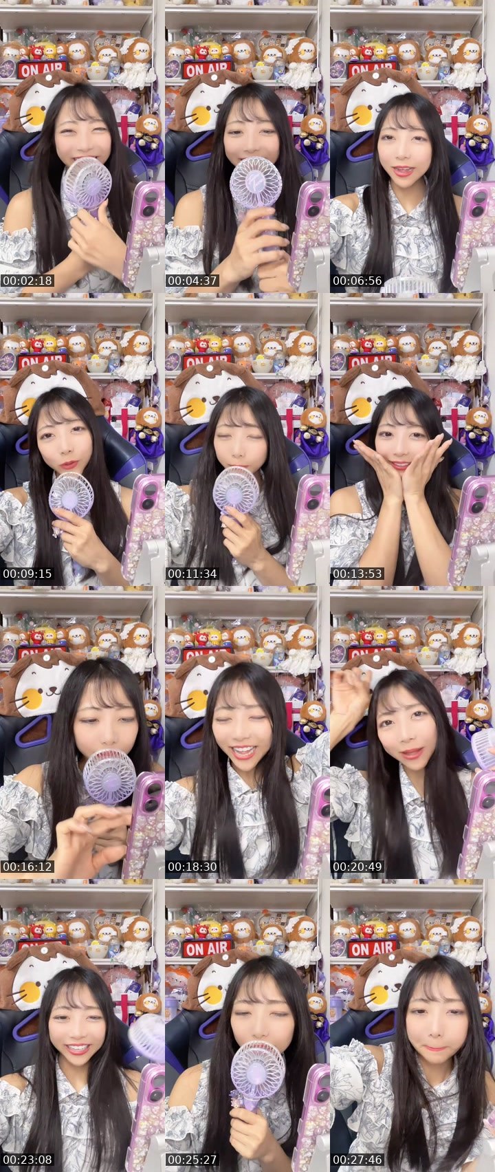 Contact-sheet preview of あいりんちやん。💜 Airin💜's MICO Live recording