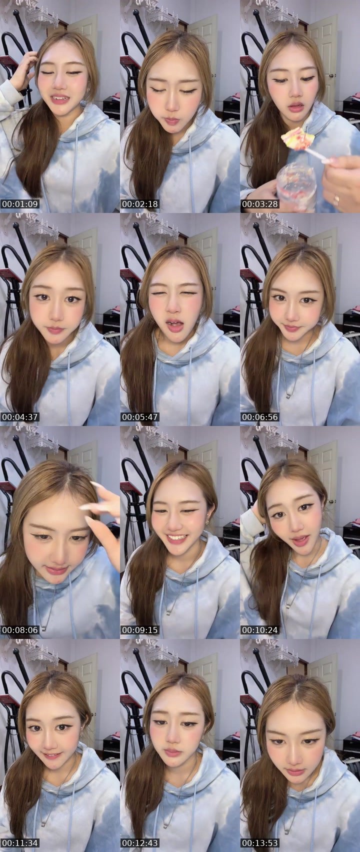 Contact-sheet preview of [🧋] milktea New vj - นว 🐰's MICO Live recording