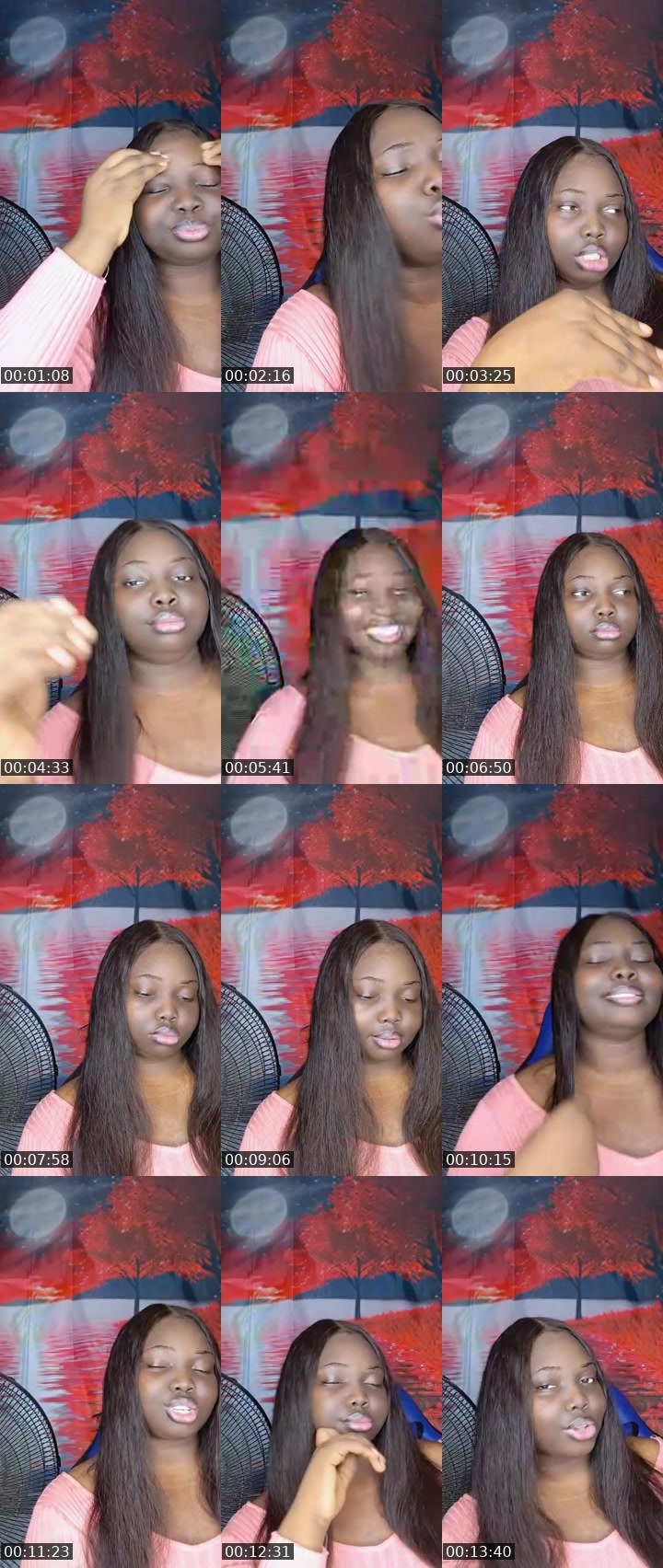 Contact-sheet preview of ❤️🐽𝐓𝐑𝐈🅒𝐈𝐀🍫🫦🥷🏾⚒️'s MICO Live recording