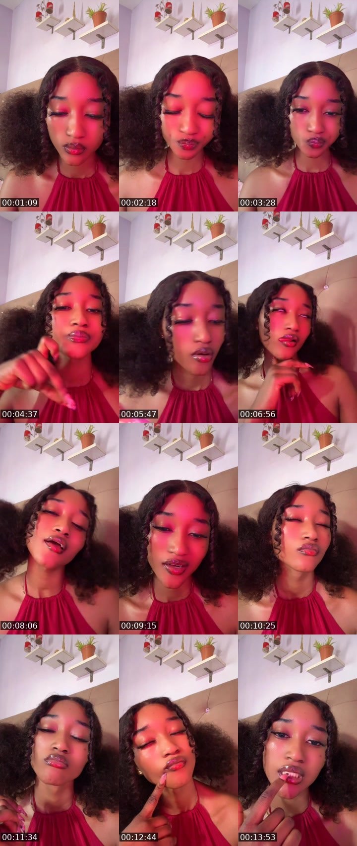 Contact-sheet preview of 💰🆙👑Sasha💅's MICO Live recording