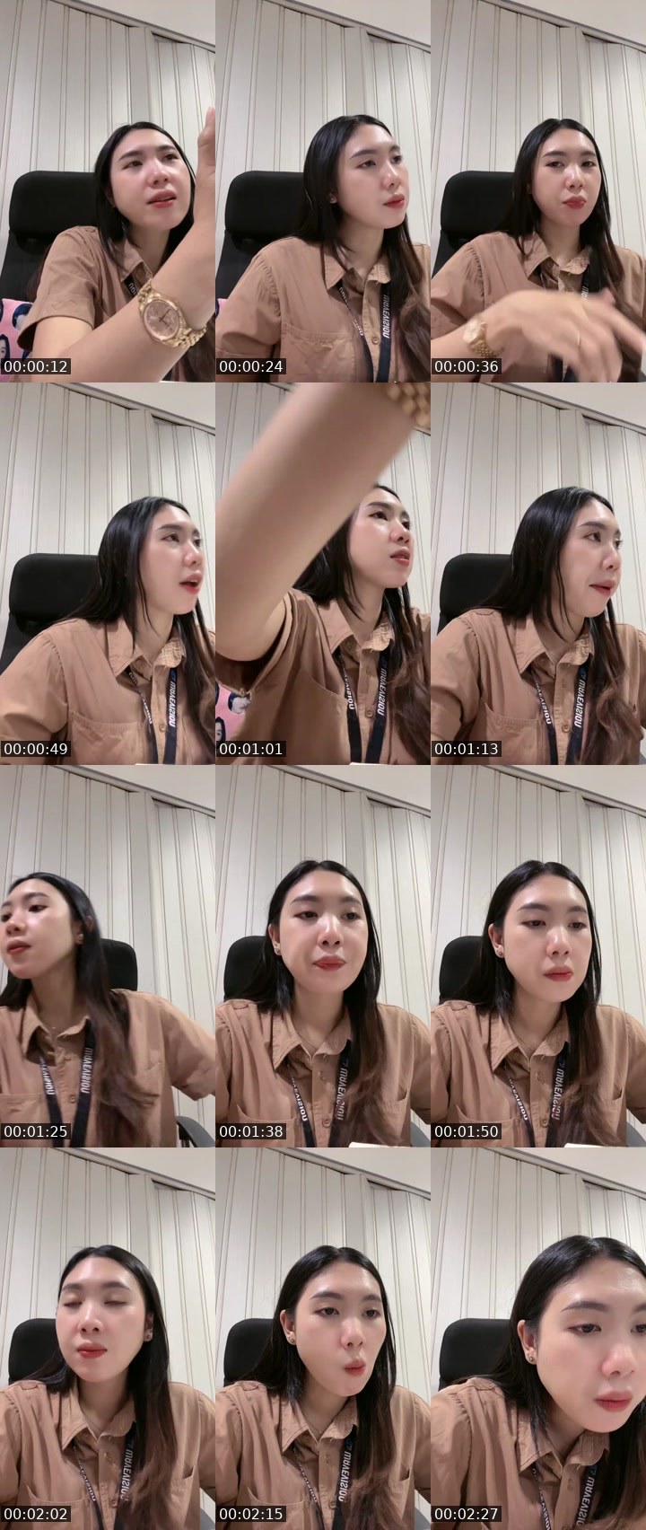 Contact-sheet preview of ᴺᵉʷ Nancy 🍑ᴺᵒᶻᵃ's MICO Live recording