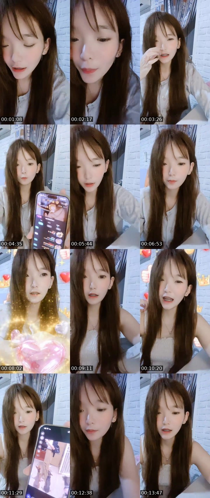 Contact-sheet preview of [🧋]milktea New vj เส้นเล็ก🍜☁'s MICO Live recording