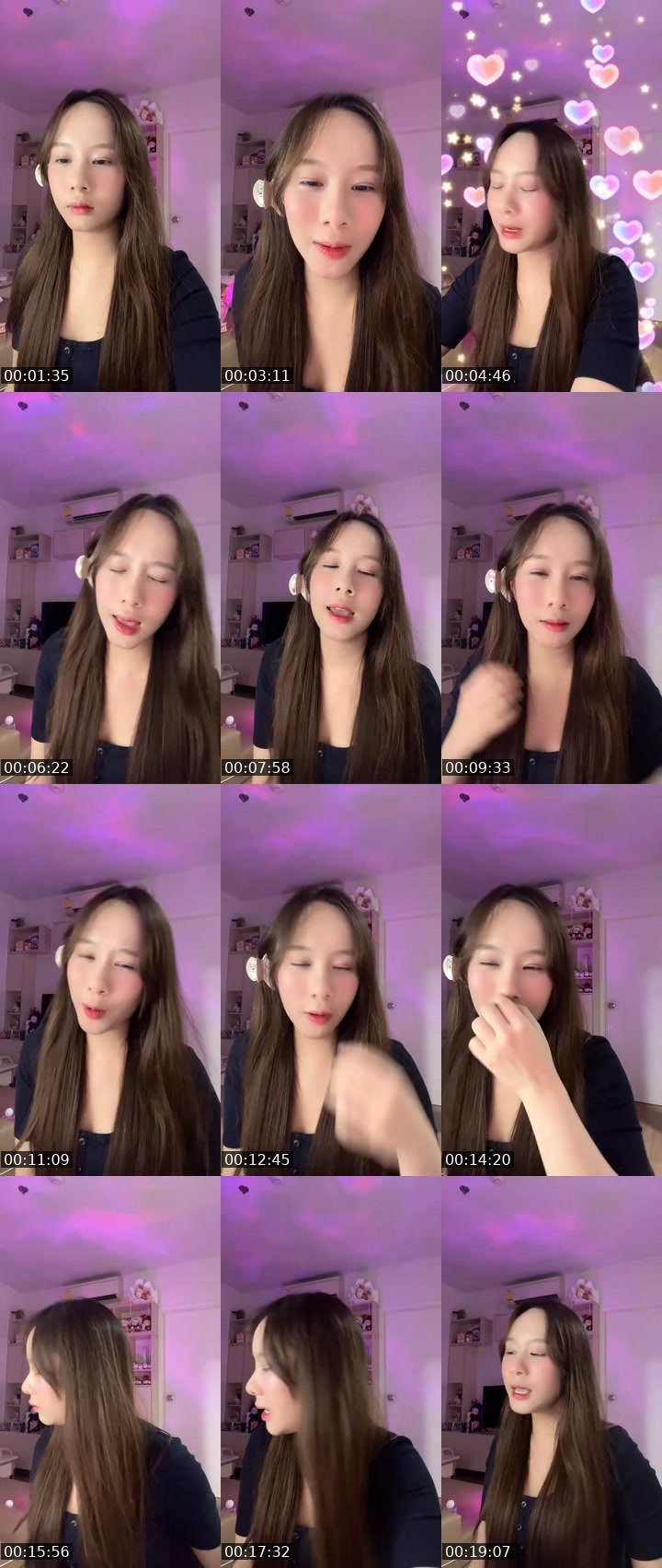 Contact-sheet preview of ꒰💐꒱ྀི Chimawari 🍑💖's MICO Live recording