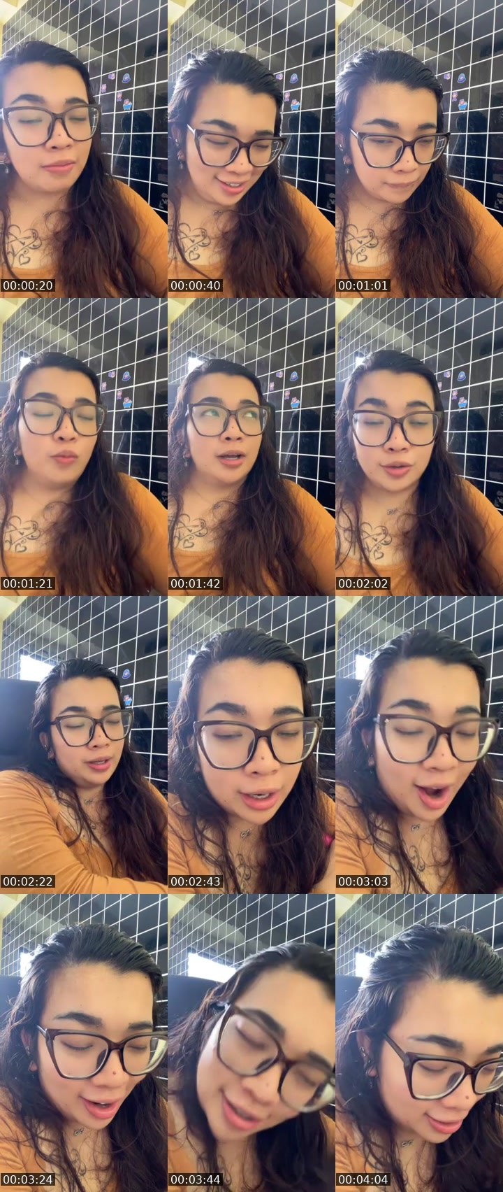Contact-sheet preview of chacaaa ᴱᴸᴵᵀᴱ 🏹💙's MICO Live recording
