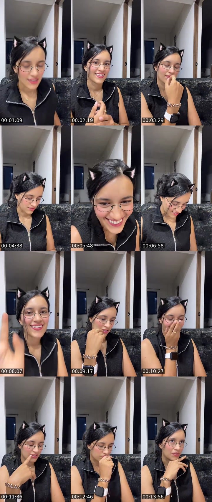 Contact-sheet preview of Zoe's MICO Live recording