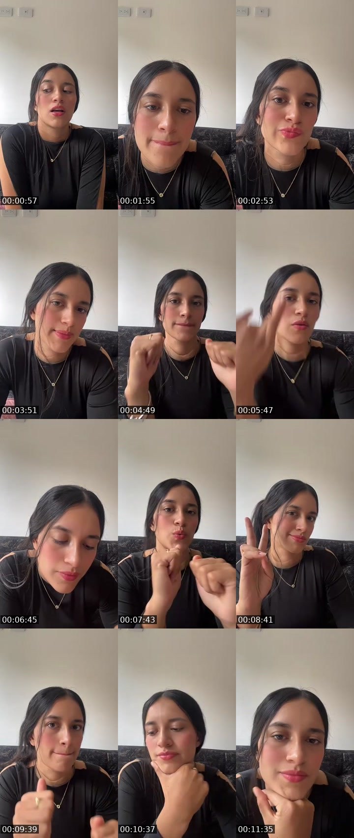 Contact-sheet preview of Zoe's MICO Live recording
