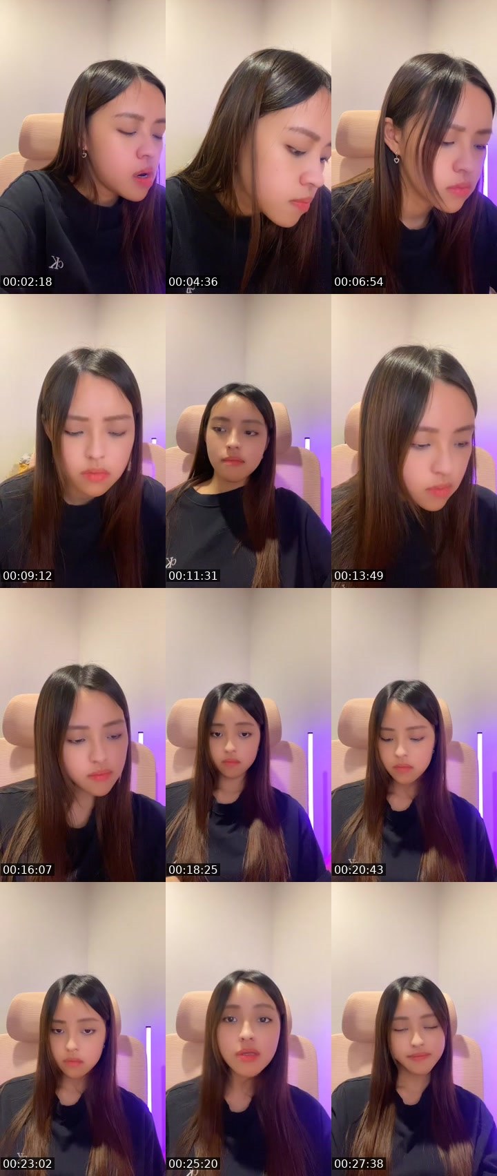 Contact-sheet preview of $ᵏʸ🌈 Audrey 🐩's MICO Live recording