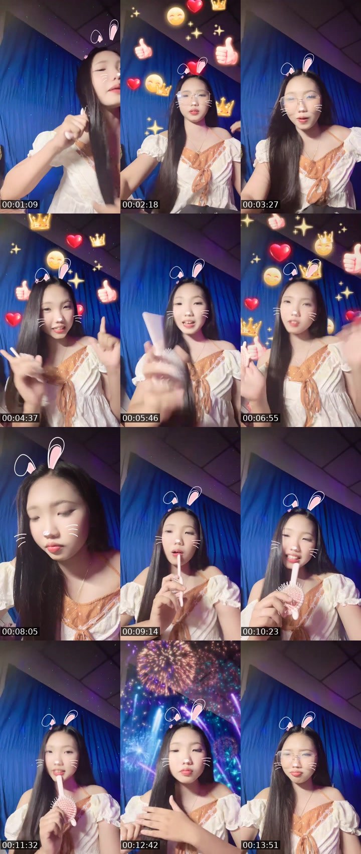 Contact-sheet preview of [🧋] milktea New vj - May’ya🌈's MICO Live recording