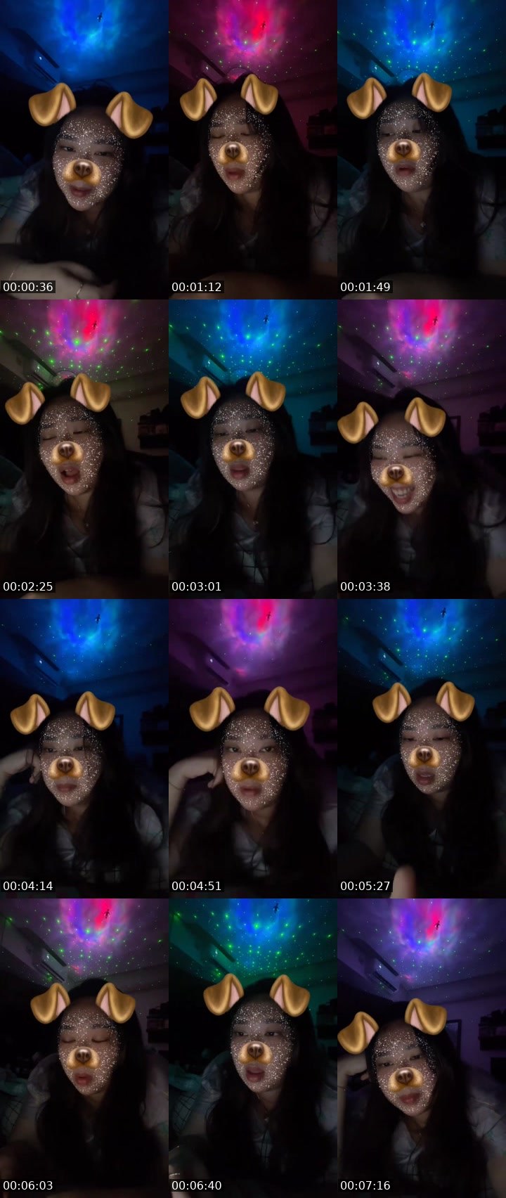 Contact-sheet preview of 🍀🤍 ᶜʳᵒʷ Sylvia ❤️‍🩹🇨🇳🎰's MICO Live recording