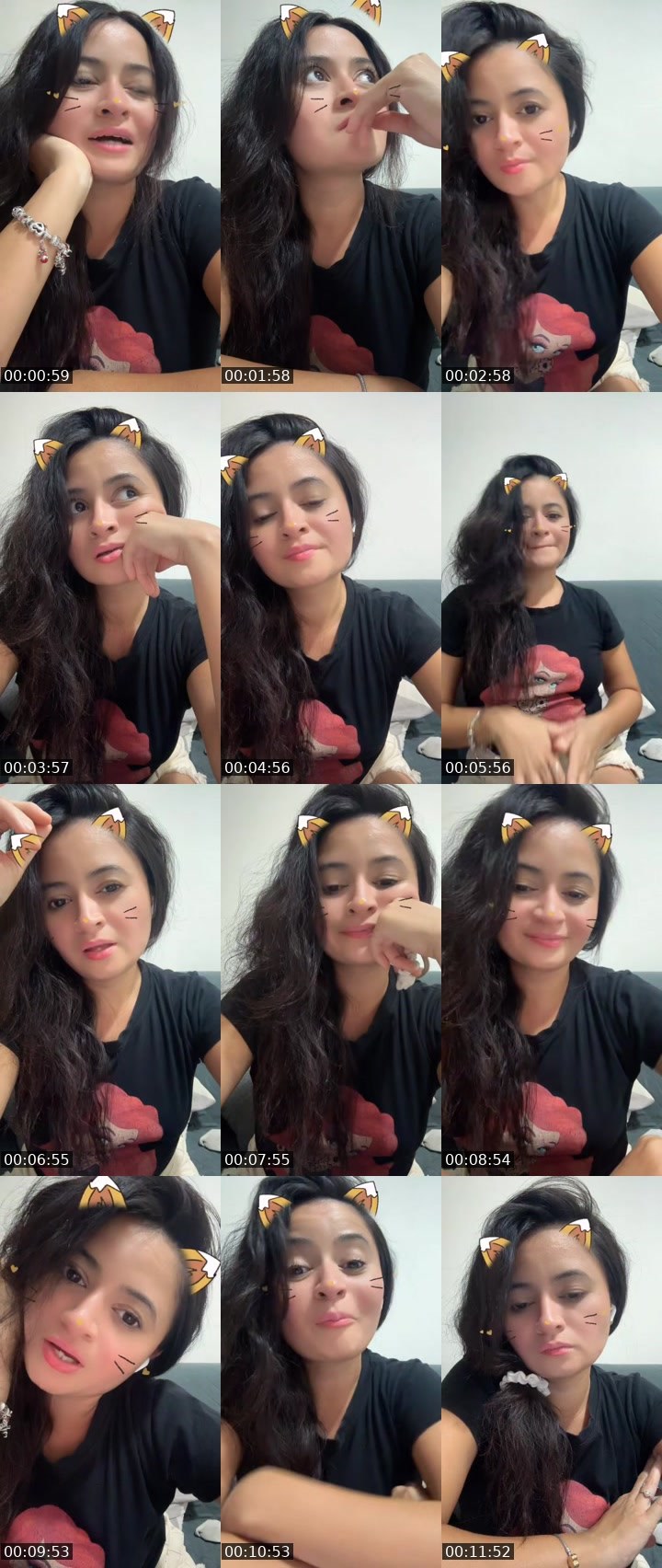 Contact-sheet preview of ⁿ𑁤ᒻupita🪭💃🏻🐦‍🔥🤫🐰's MICO Live recording