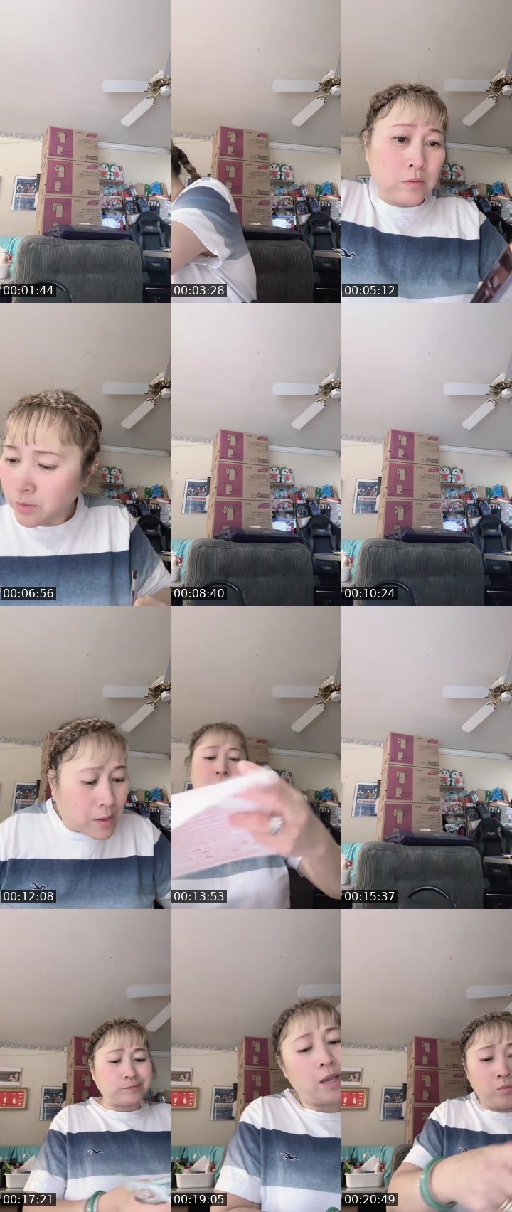 Contact-sheet preview of singer 👩‍🎤Phuong Uyen's MICO Live recording