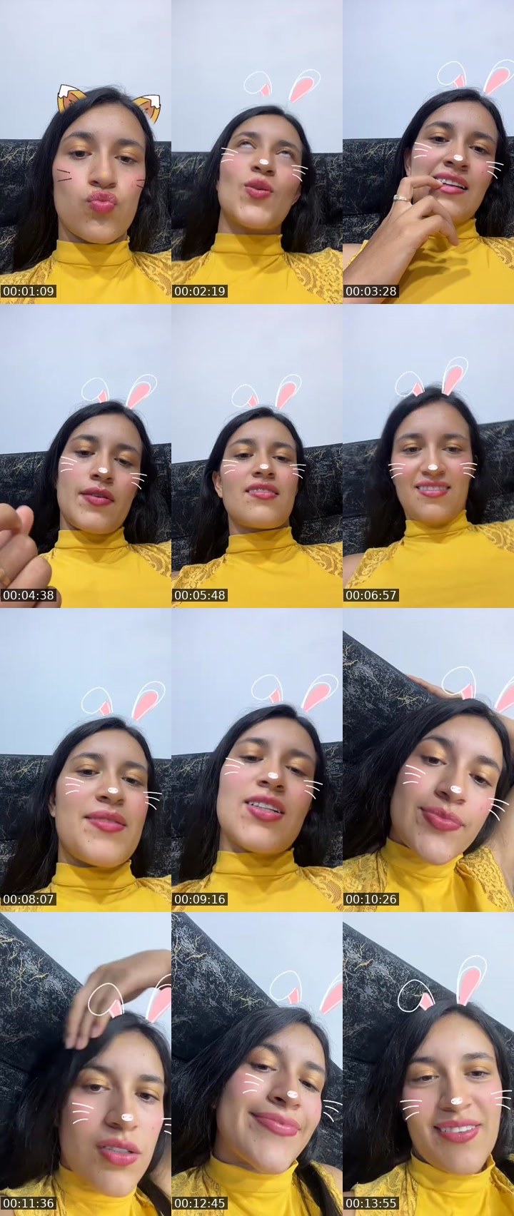 Contact-sheet preview of Zoe's MICO Live recording
