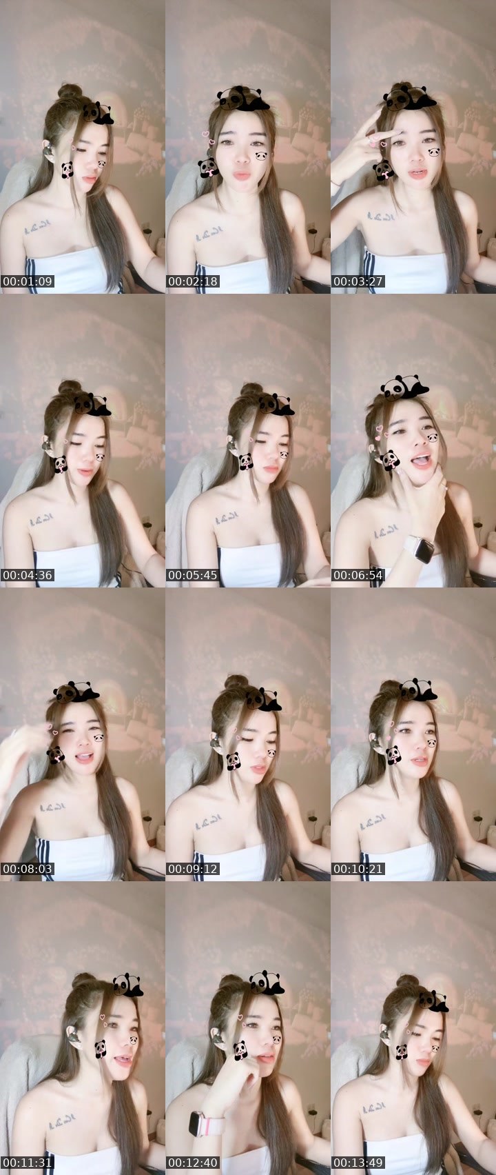 Contact-sheet preview of 21h 21/9PKQT🧡𝓢𝓪𝓻𝓪𝓱💛's MICO Live recording