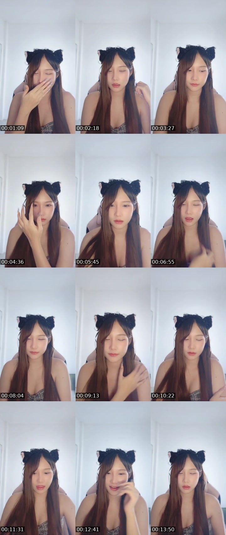 Contact-sheet preview of [🧋]milktea New vj-BaiBiw🍀🧸's MICO Live recording