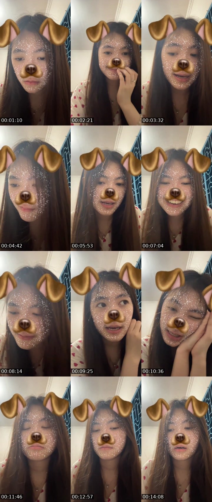 Contact-sheet preview of 𑣲elena🪽ᴾᵒˡᵃʳ🐻‍❄️'s MICO Live recording