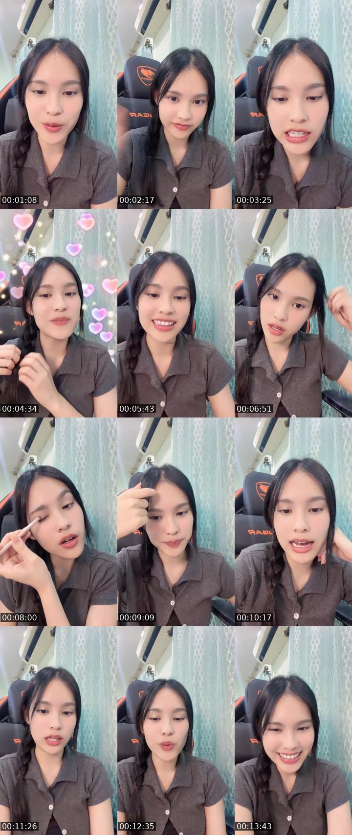 Contact-sheet preview of [🧋] milktea new vj: ferna ✿'s MICO Live recording