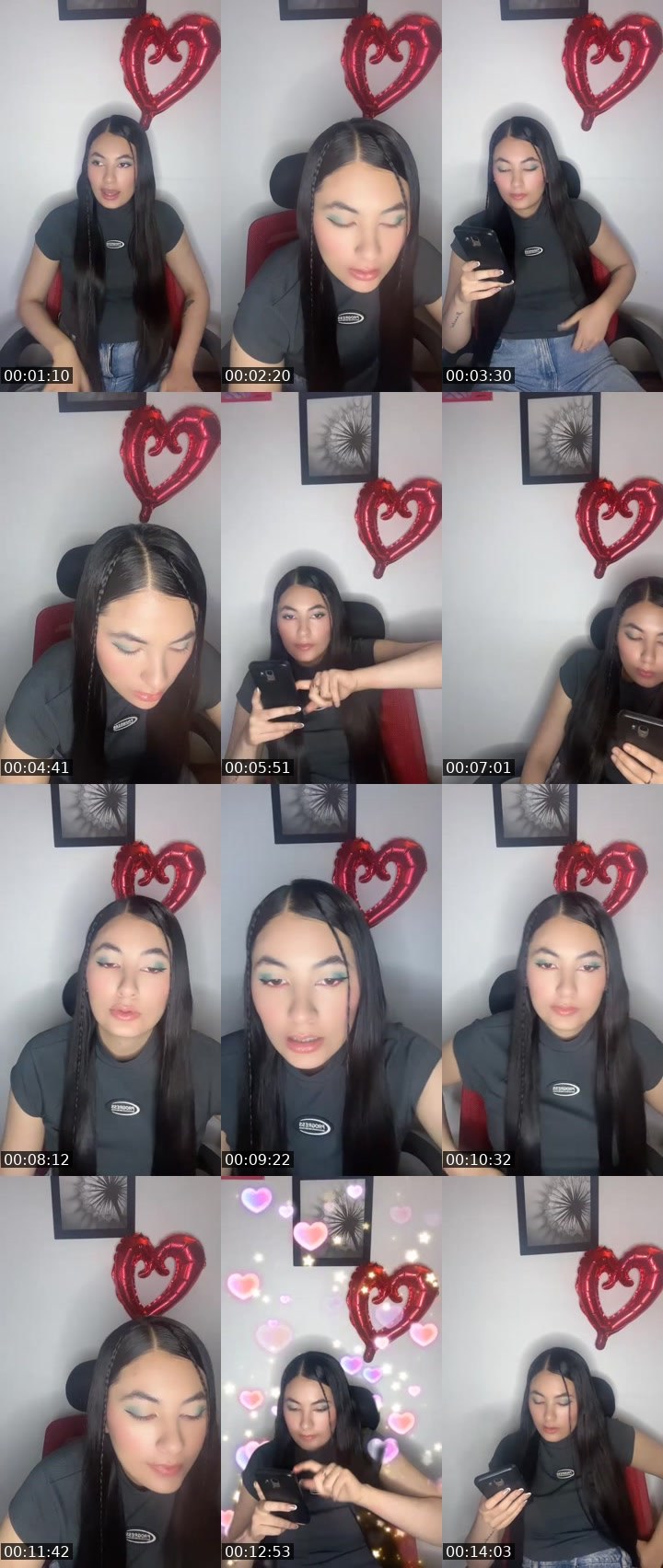 Contact-sheet preview of ⭕️Juli R💖✨'s MICO Live recording