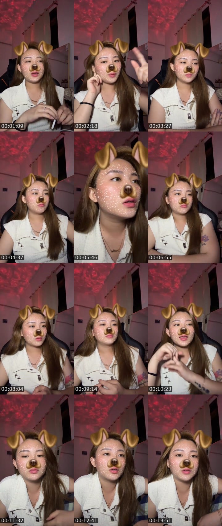 Contact-sheet preview of ᶠˡᶜⁿ zeellyy🦋 PK 9, 20.45's MICO Live recording
