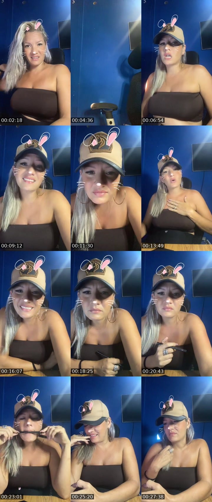 Contact-sheet preview of ⱣɆɌŁɎ🃏🍓⃟𝑰𝒔𝒎🐺ͫ🌟✨💫's MICO Live recording
