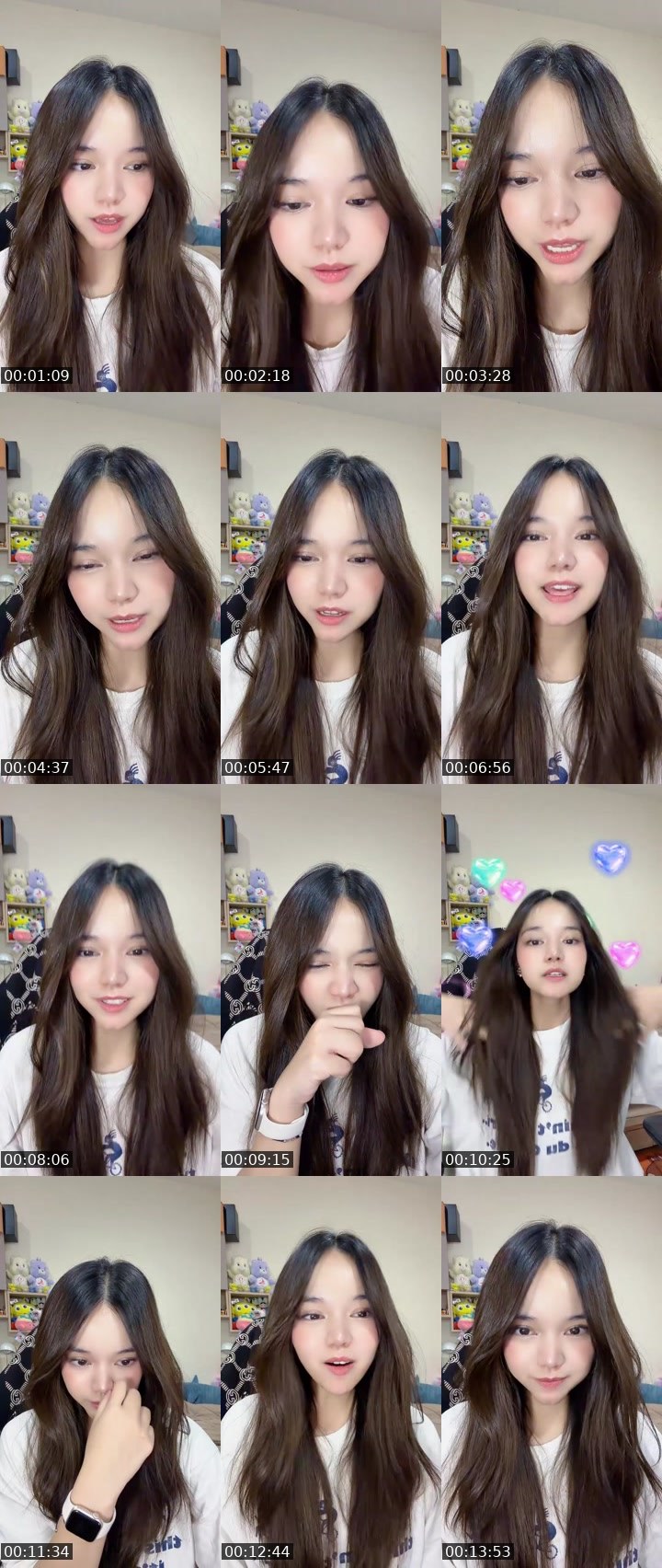 Contact-sheet preview of [🧋]new vj มายอวิ้💖🤏🏻's MICO Live recording