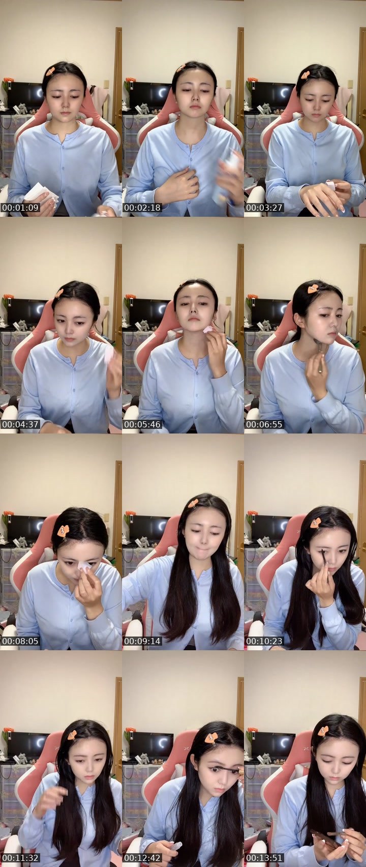 Contact-sheet preview of YUKI🐰🎮🍓's MICO Live recording