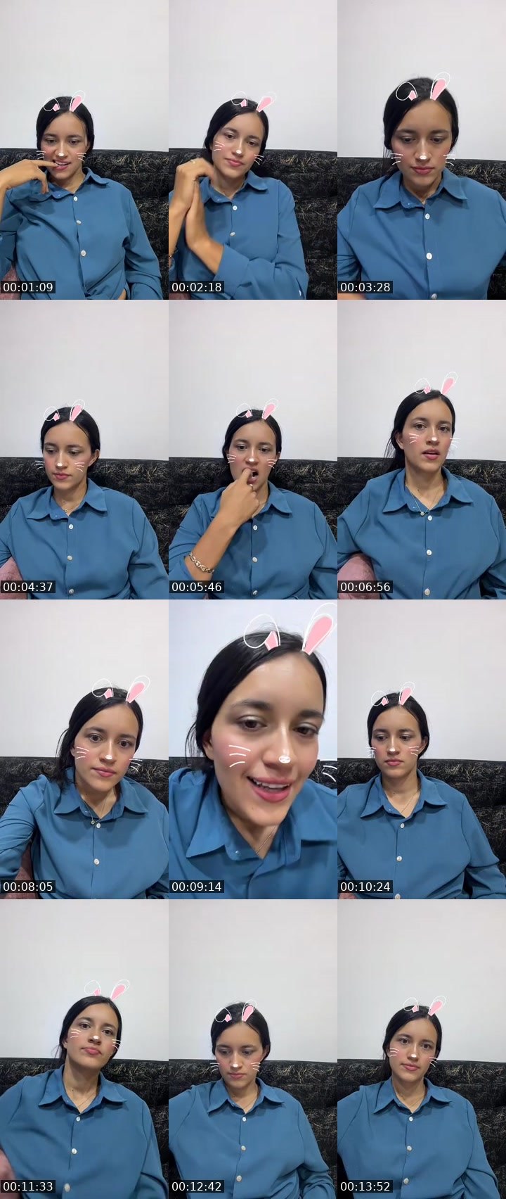 Contact-sheet preview of Zoe's MICO Live recording