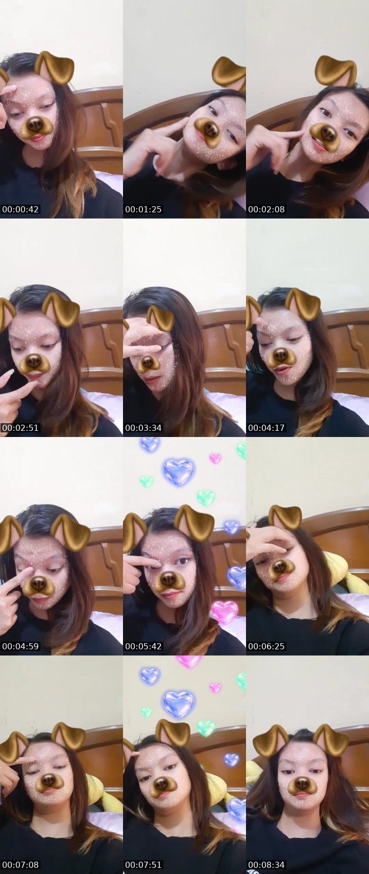 Contact-sheet preview of AngelChen🌭🤏ᴿᴬᵂᴿ's MICO Live recording