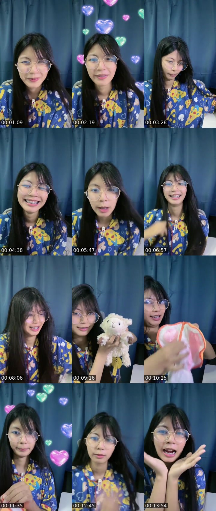Contact-sheet preview of [🧋] milktea new vj - naam🐰's MICO Live recording