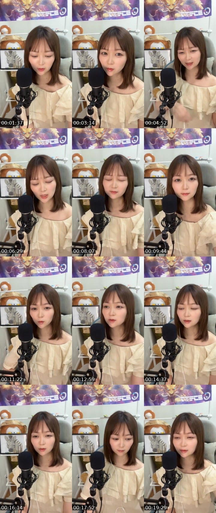 Contact-sheet preview of うにいくら🦓🥝's MICO Live recording