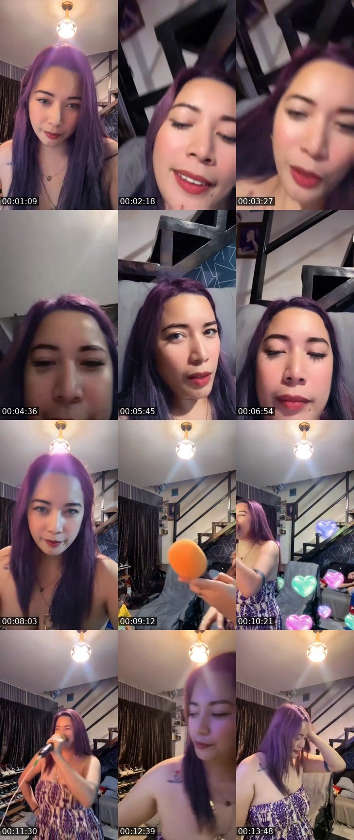 Contact-sheet preview of HUMALAY SA UBE 💦🍠's MICO Live recording