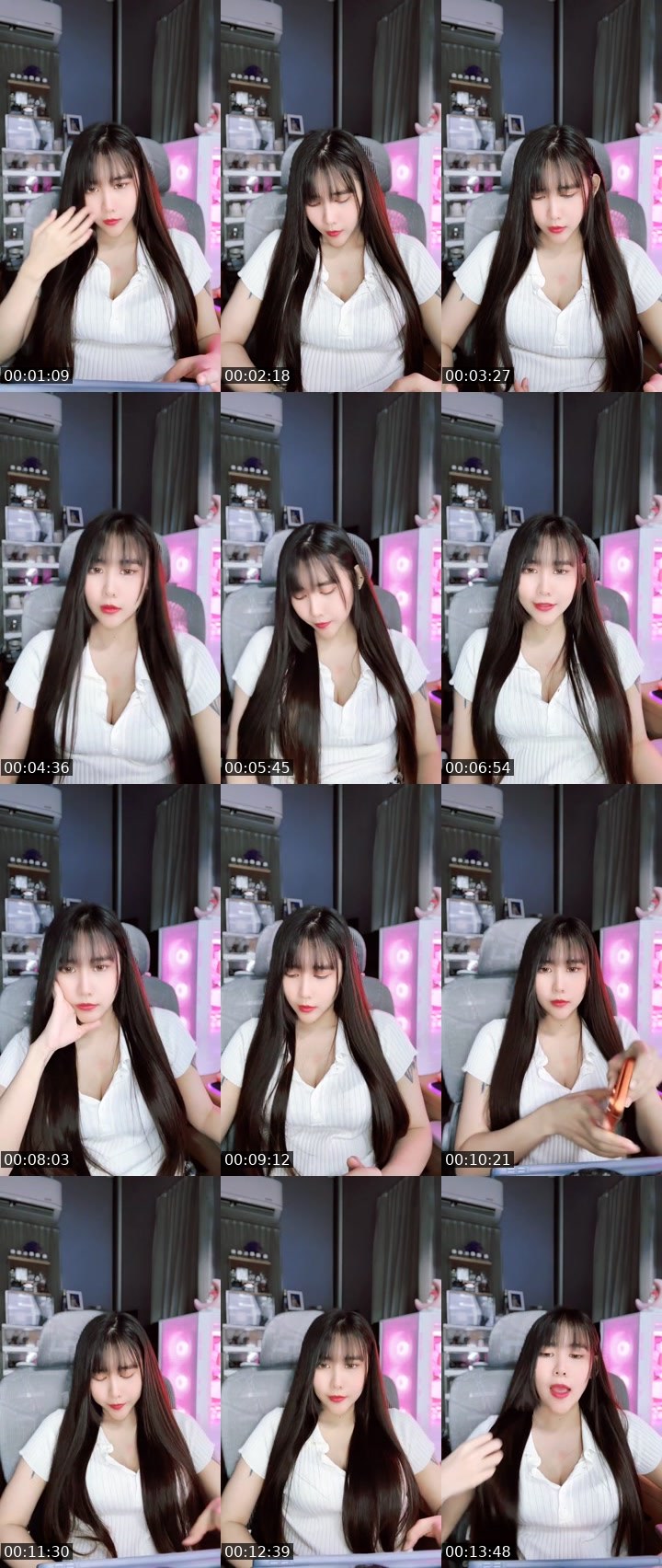 Contact-sheet preview of [🧋] milktea New vj - Punchy🍑's MICO Live recording