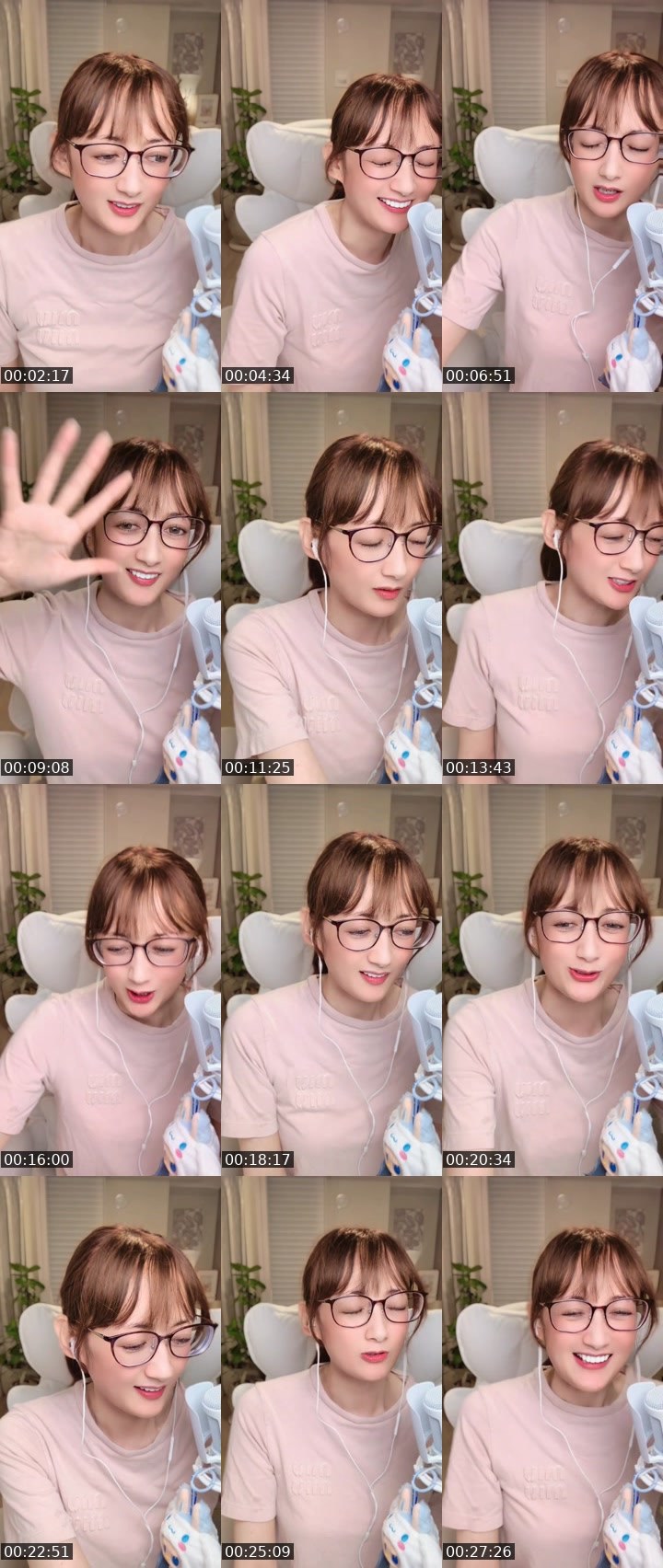 Contact-sheet preview of サラちゃん🍿💭's MICO Live recording