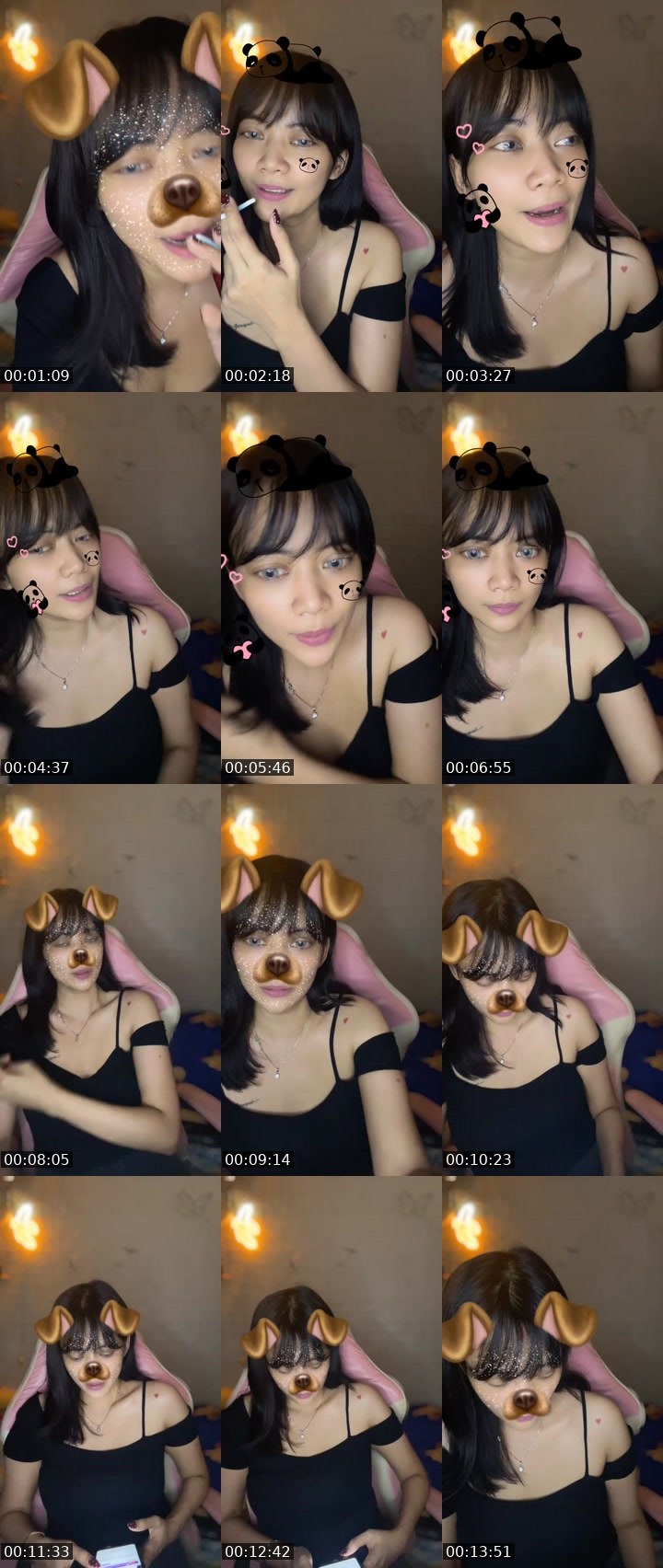 Contact-sheet preview of ᴸᵐ Chika ˣ ᵐᵒᵒⁿ🌕✨'s MICO Live recording