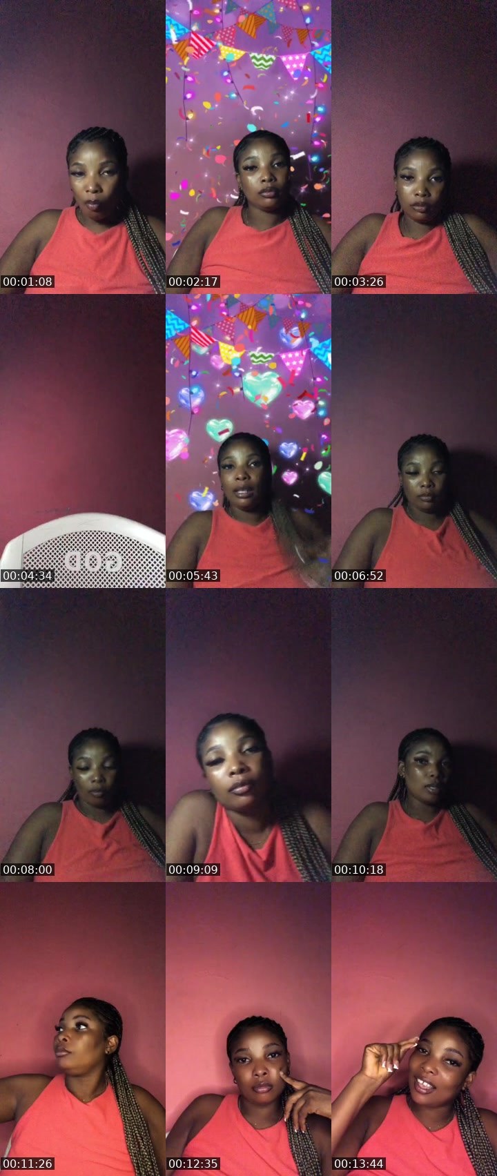 Contact-sheet preview of 🙅‍♂️🤤Sandra®🙅‍♂️☻︎🦅's MICO Live recording